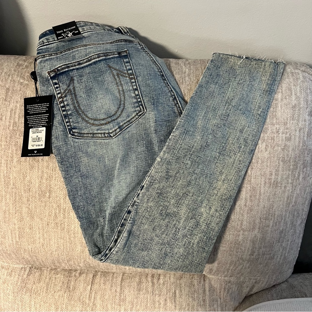 True Religion Washed Vintage Denim Jeans